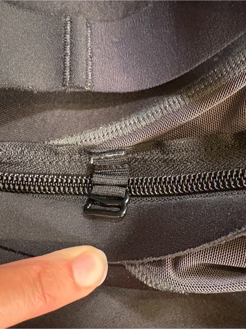 Nike Black Front-Zip High Support Racerback Sports Bra